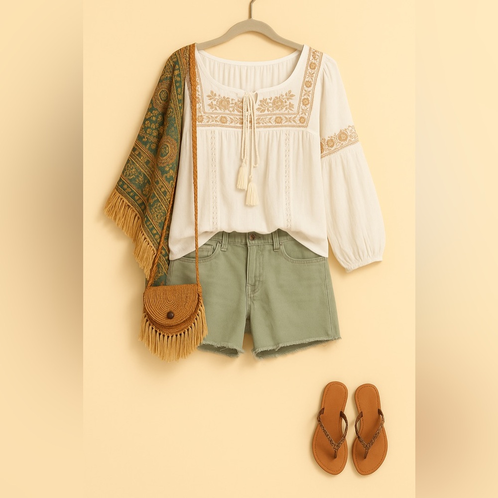 Hudson Jeans Sage Green Jean Shorts